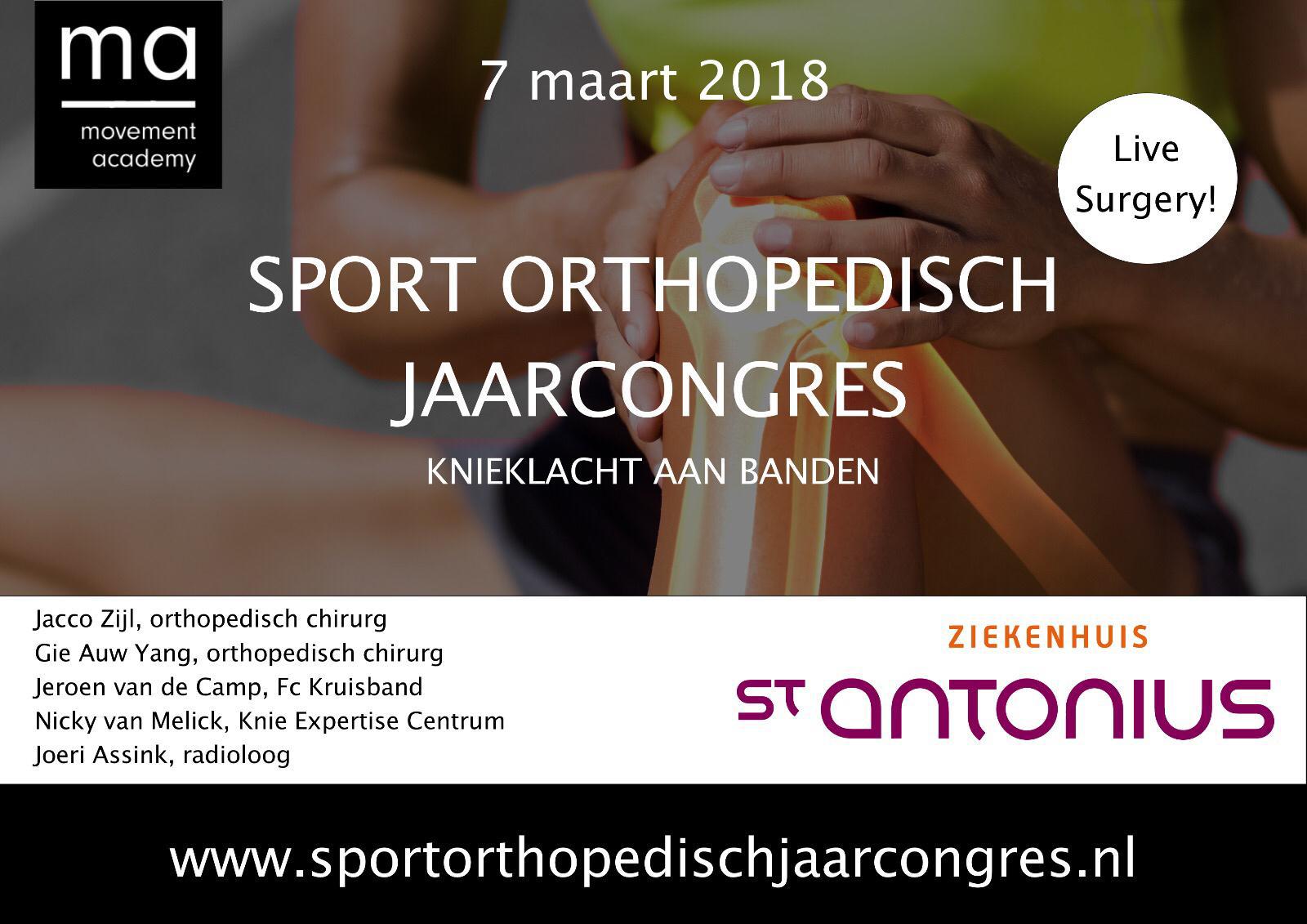 Sport Orthopedisch Jaarcongres - "Knieklacht aan banden"
