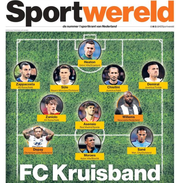FC Kruisband op de voorpagina van AD Sportwereld